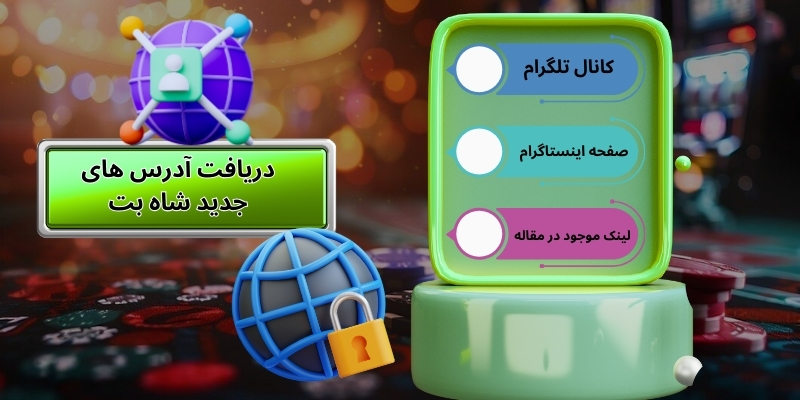 روش های دریافت آدرس های جدید شاه بت