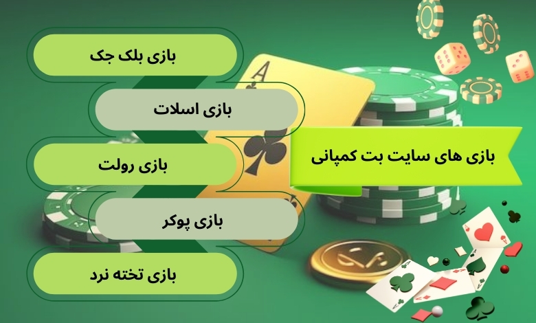 انواع بازی های سودآور در سایت شرط بندی بت کمپانی